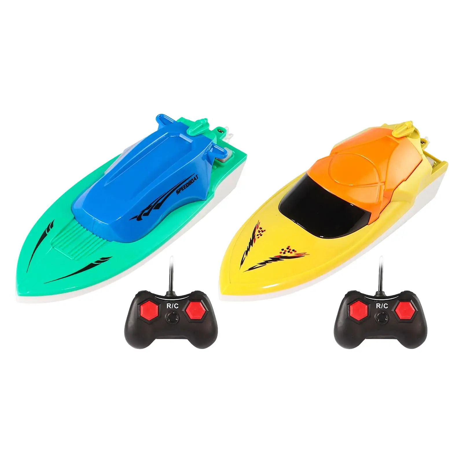 Mini Racing Boat Toy with Remote Control , Easily Forward, Reverse, Turn Left, and Turn Right Anti Collision Body Sturdy Durable