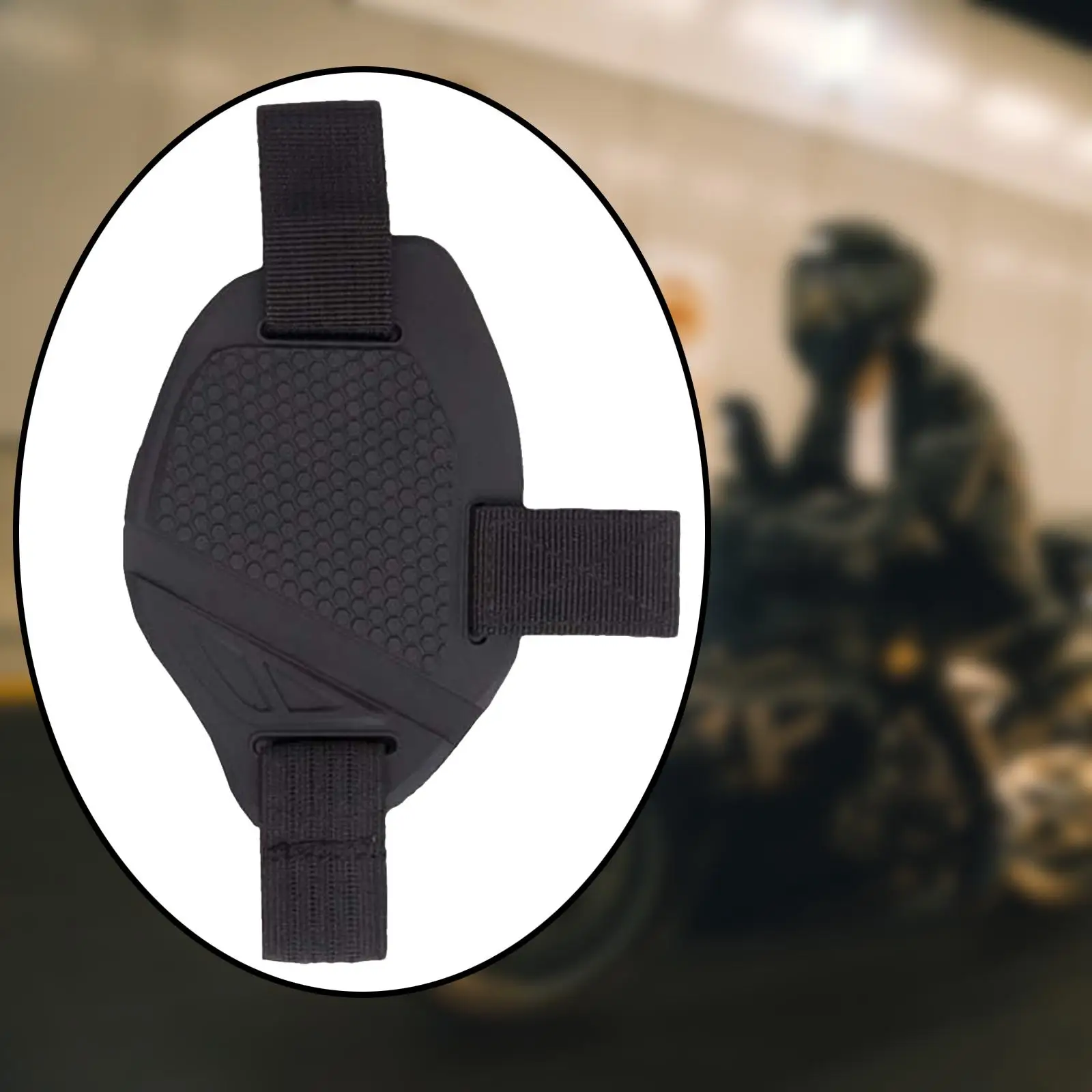 Motorcycle Shoe Protector Black Performance Scuff Attachment Motorcycle Gear Shifter Pad Motorbike for Replace Parts