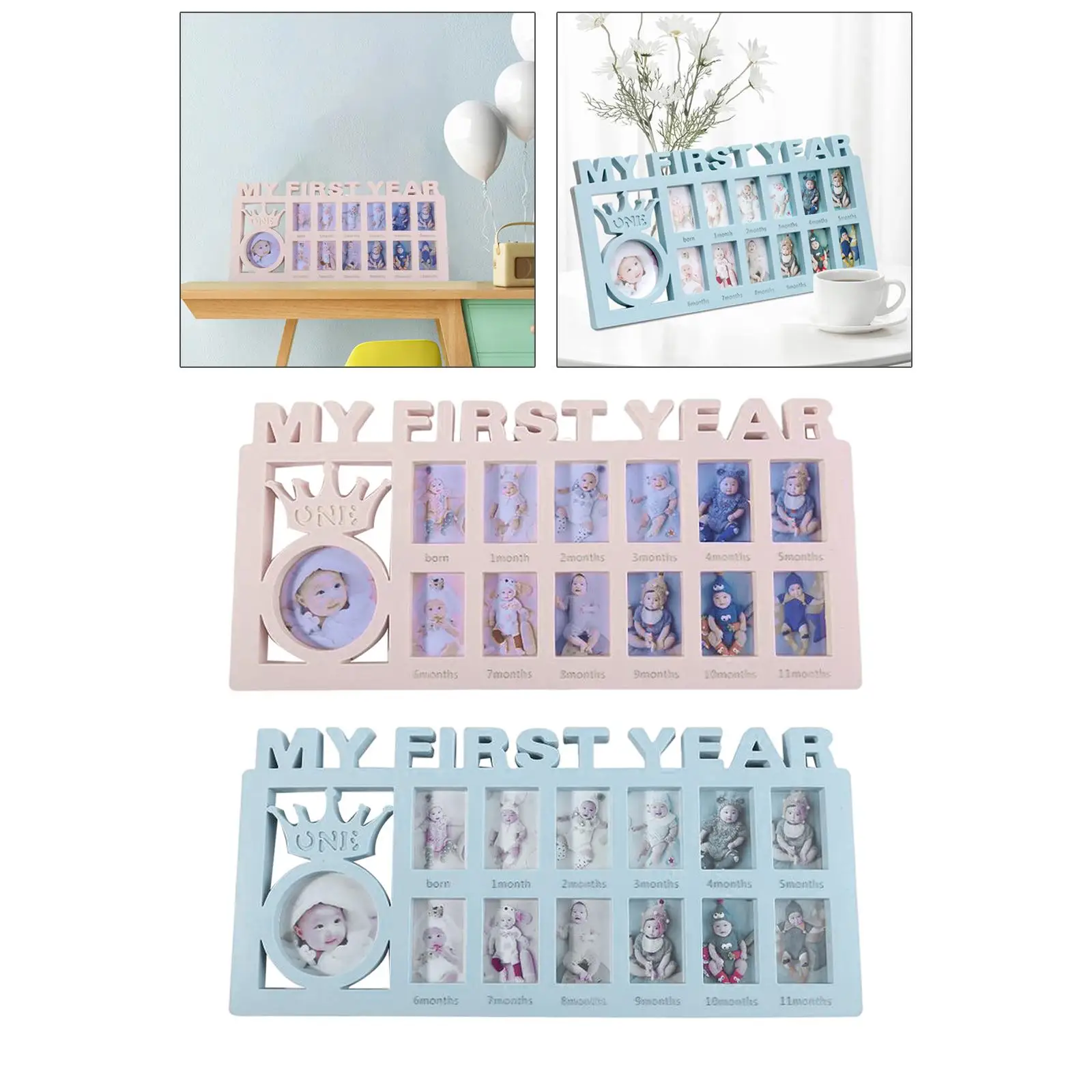   Year Photo Frame Photographs Albums Infant 12 Month Picture Frame