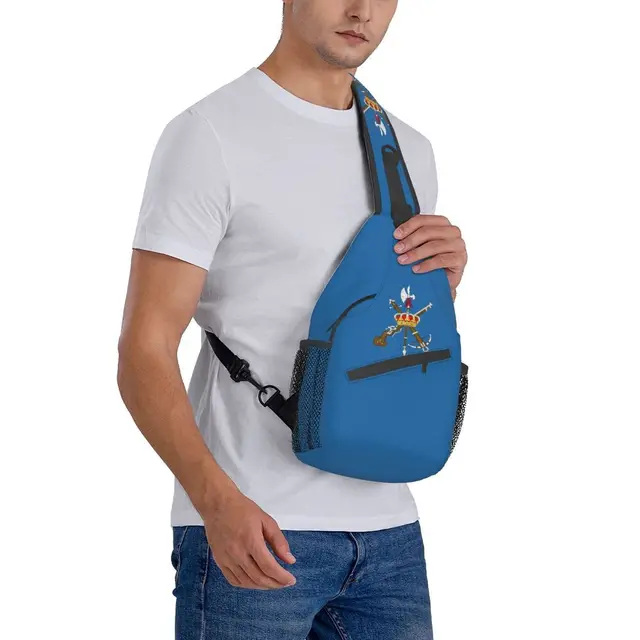 Flag Of Spanish Legion Sling Chest Bag Customized Spain Coat of Arms  Shoulder Crossbody Backpack for Men Travel Hiking Daypack - AliExpress