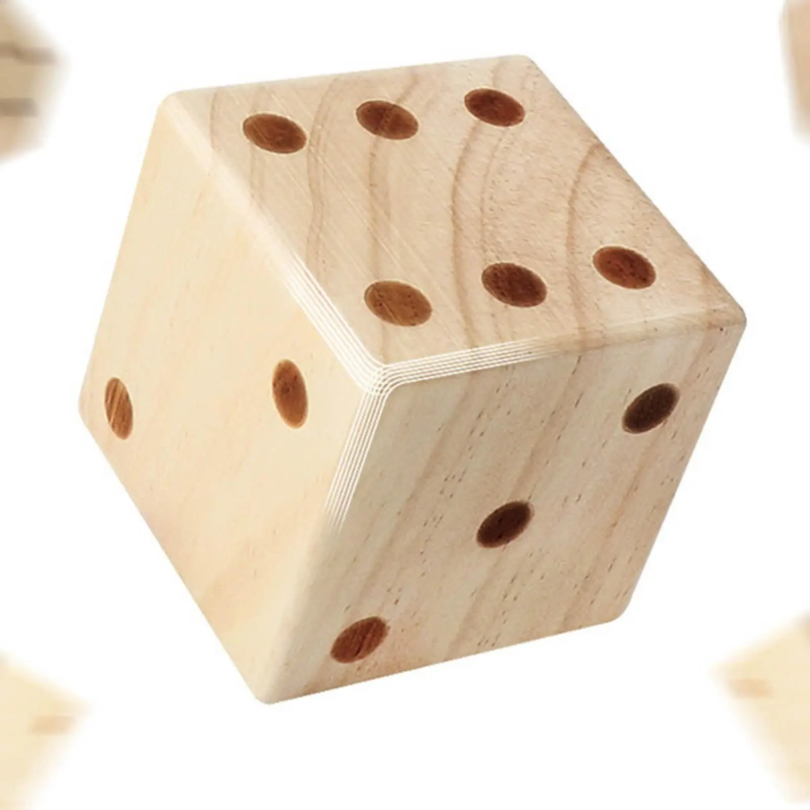 Large Wooden Yard Dice 7cm Smooth Edge Lightweight Role Playing Dice for Game Lawn Sports Equipment Yard Outdoor