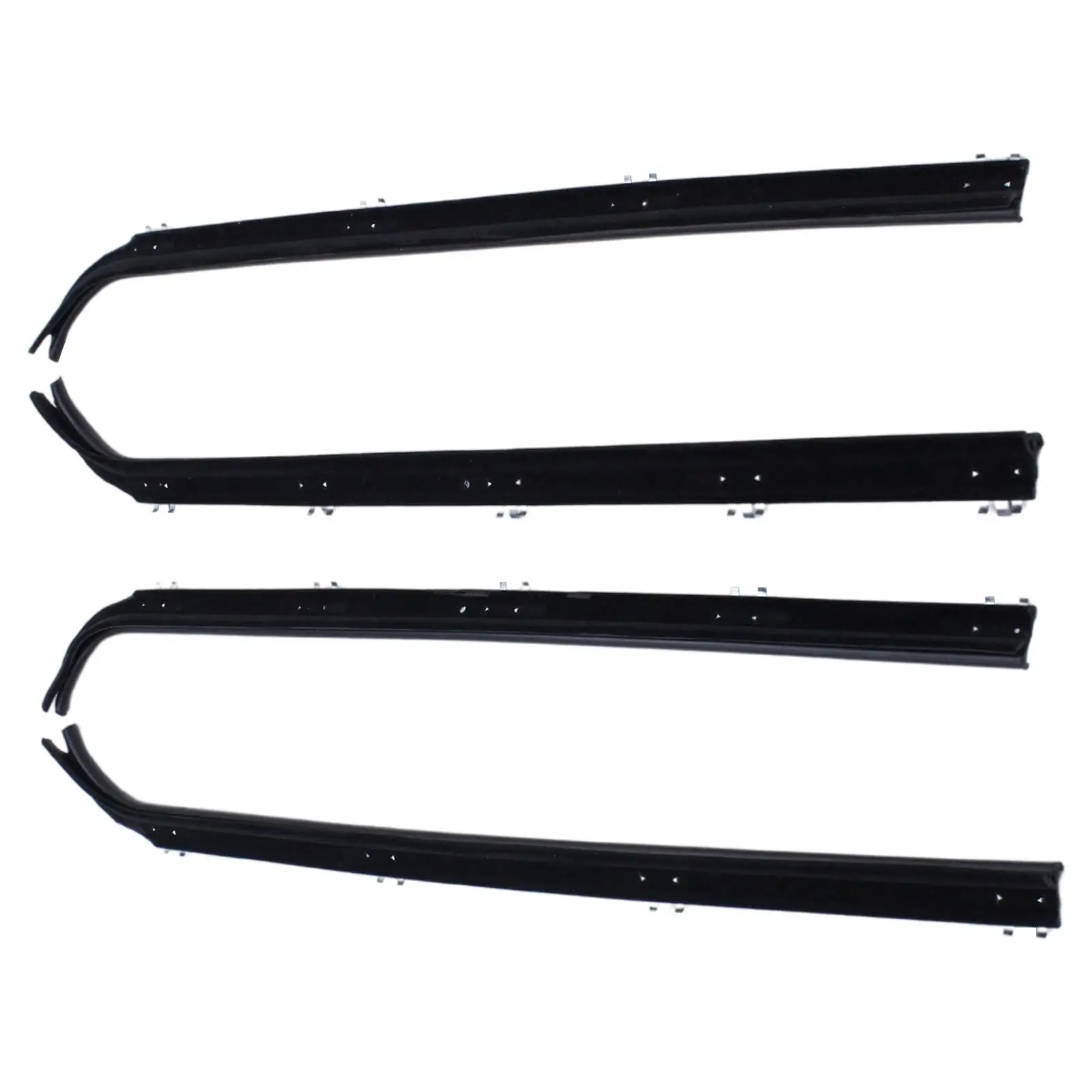 4Pcs Auto Window Weatherstrip Inner Outer Window Fit for Truck