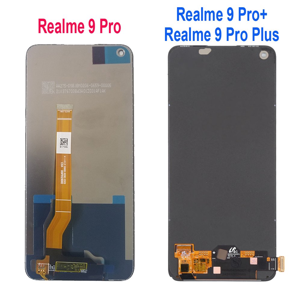 Дисплей AMOLED для Realme 9 Pro + Plus RMX3392 RMX3393 LCD Realme9 Pro  RMX3471 RMX3472 | AliExpress