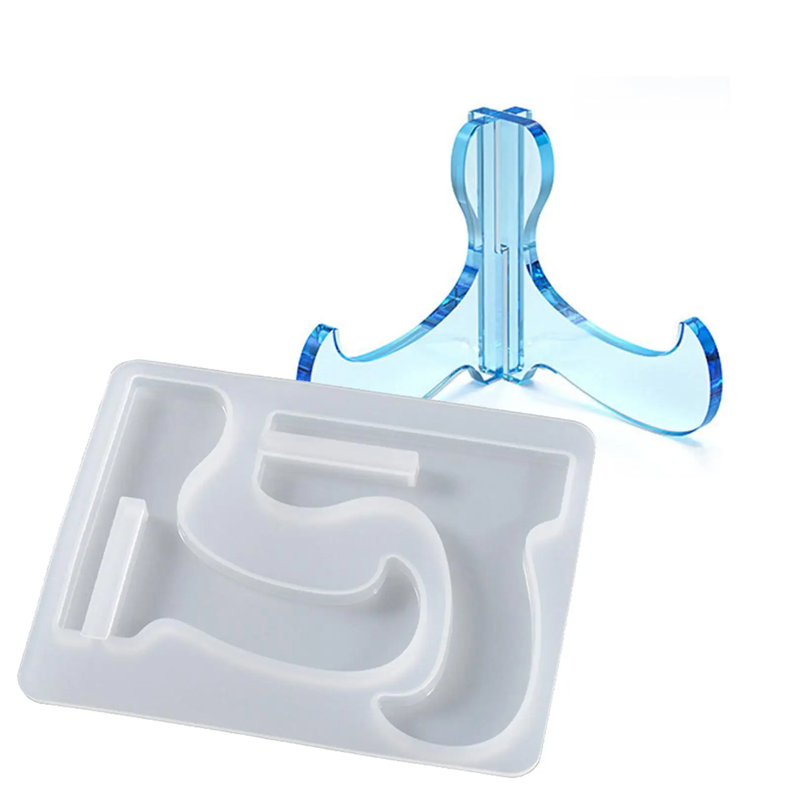 Phone Stand Resin Die, Resin Casting Phone Holder Silicone Die for DIY Craft