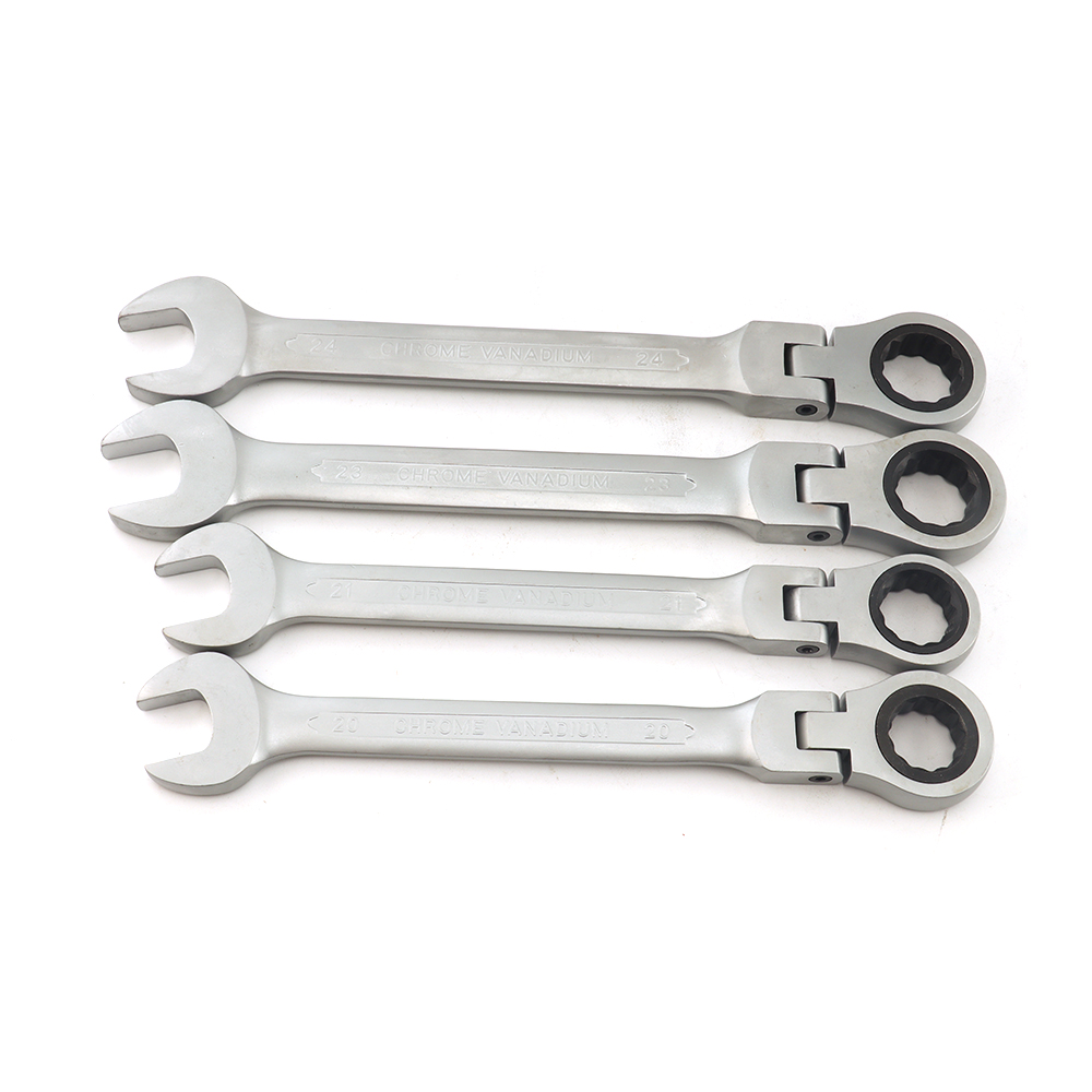 1 Stück Ratschenschlüssel Werkzeug Matt Poliert 72-Zahn Ratschenmechanismus Flexibler Kopf Handwerkzeug 20 21 23 24mm – Detail 6