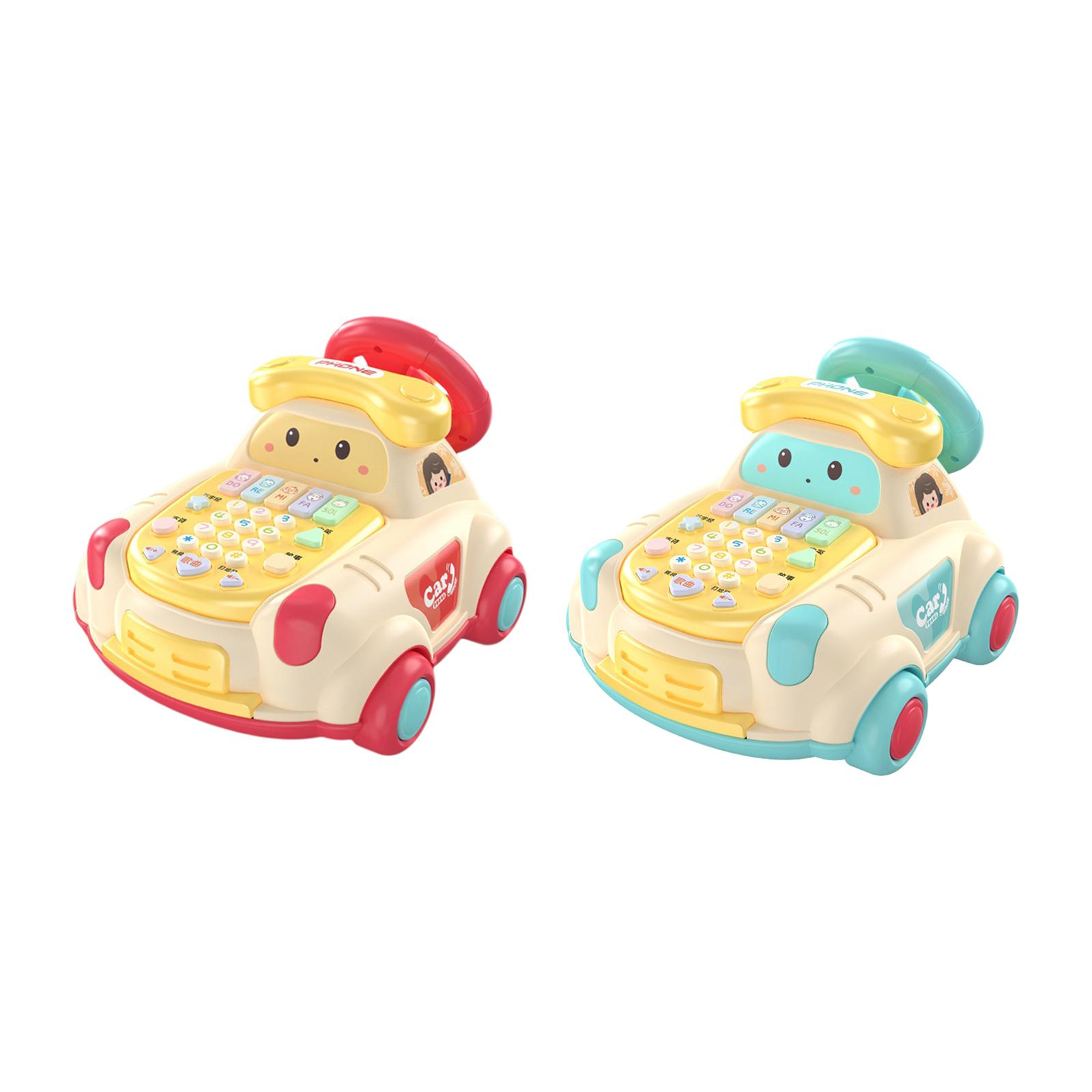 toddlers Steering Wheel Car Baby Telephone toy for Game Education Activity