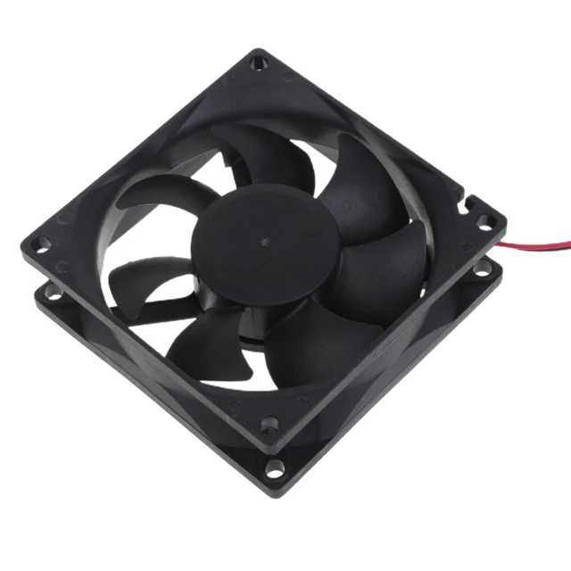 Ventilador PWM de 12V DC de tamaño 80 mm x 80 mm x 25 mm, Fabricante de  enfriadores de aluminio extruido