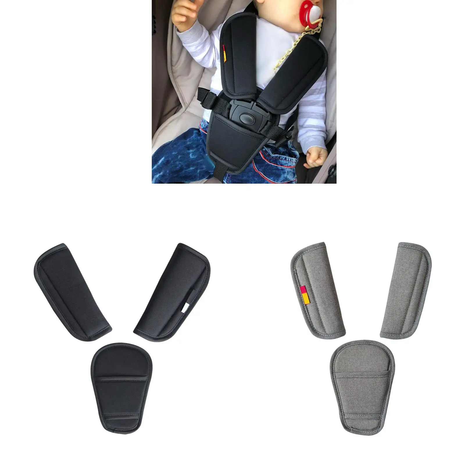 Baby Stroller Shoulder Cover Belt Cover Car Shoulder Pads Cover Belt Cover for Baby Capsule Kids Seat