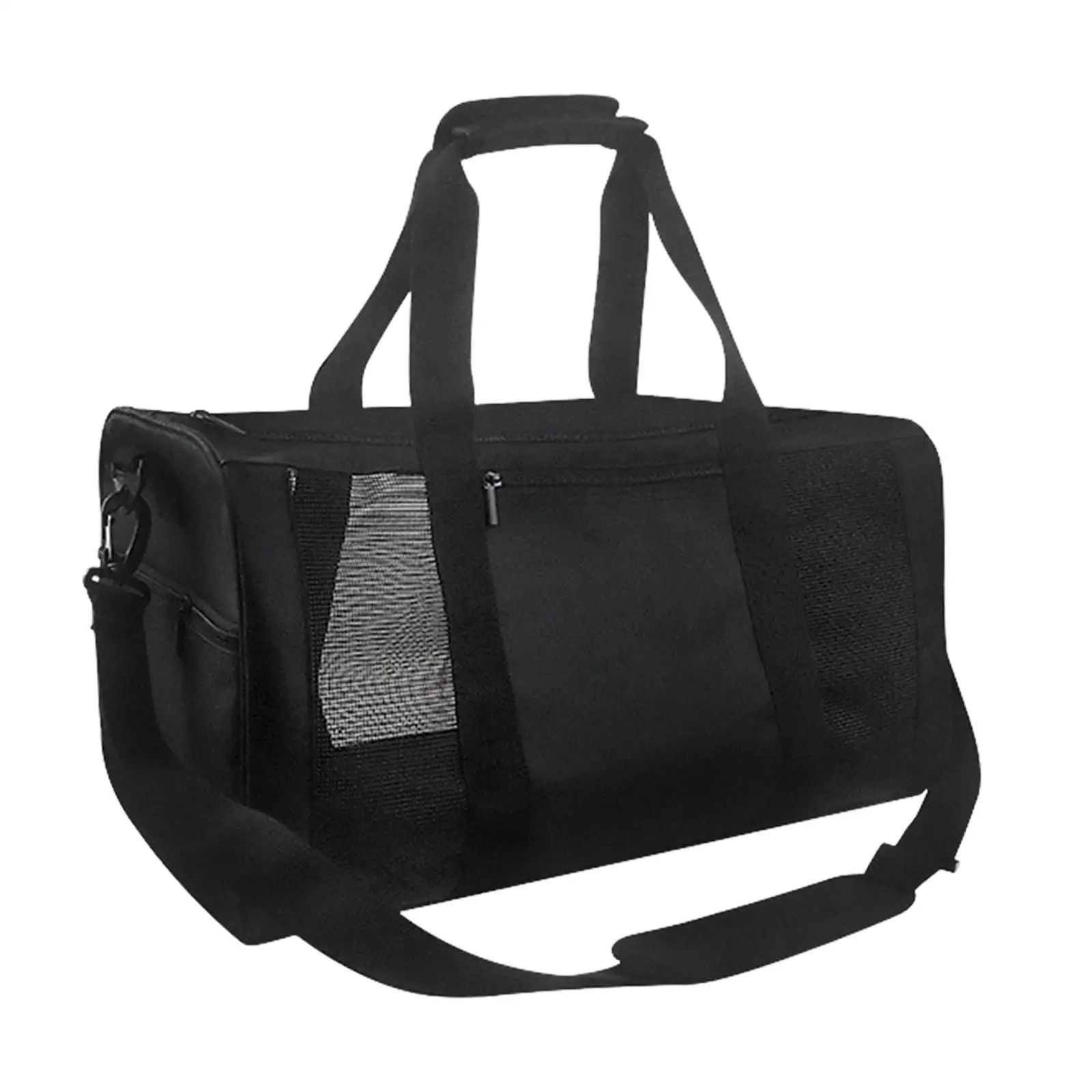 Mesh Gym Bag Workout Hiking Detachable Strap Lightweight Travel Zipper Closure Multifunctional Exercise Bag Gym Mesh Roll Bag