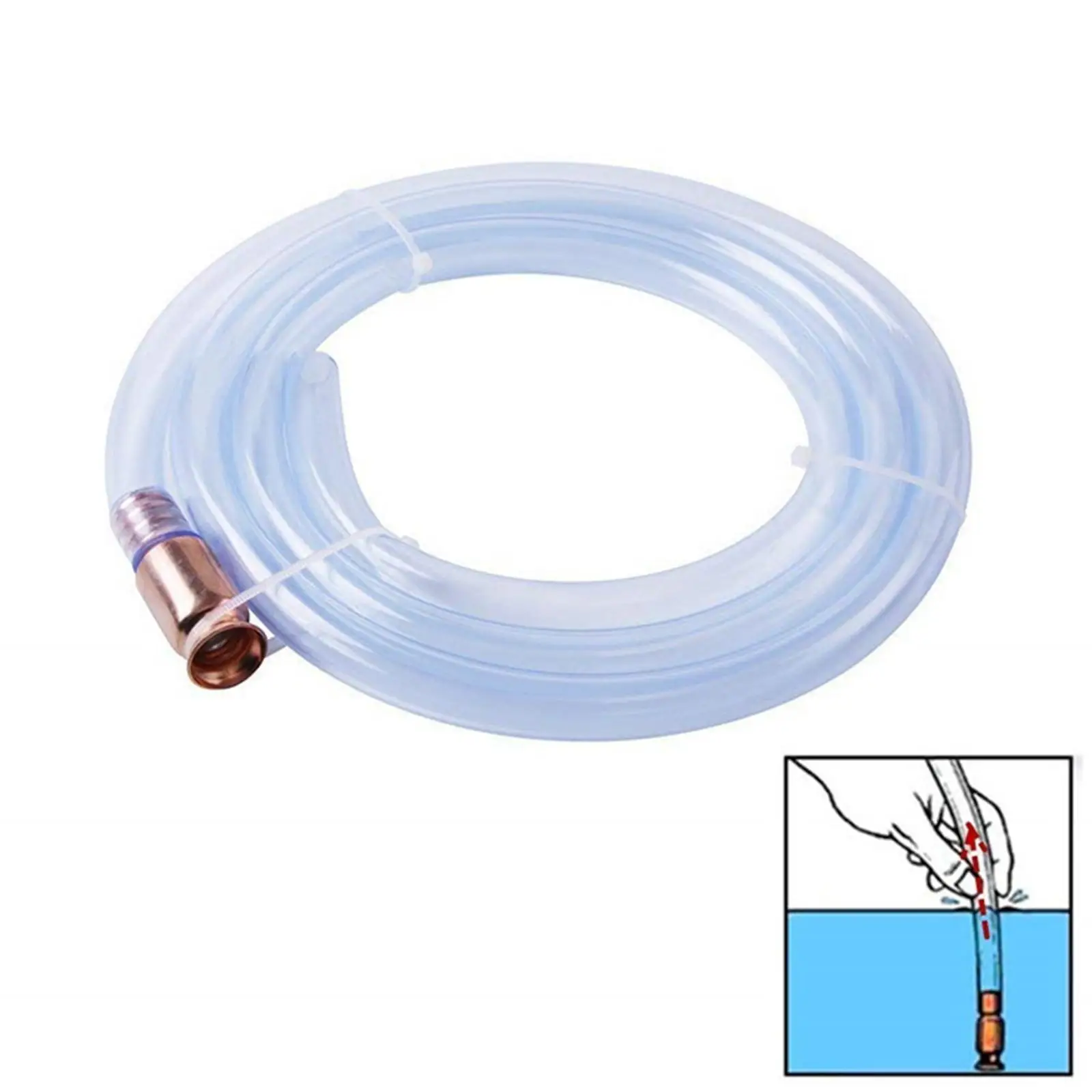 Siphon Hose Self Priming Syphon Hose Pumping Transparent Fuel Transfer for Fuel