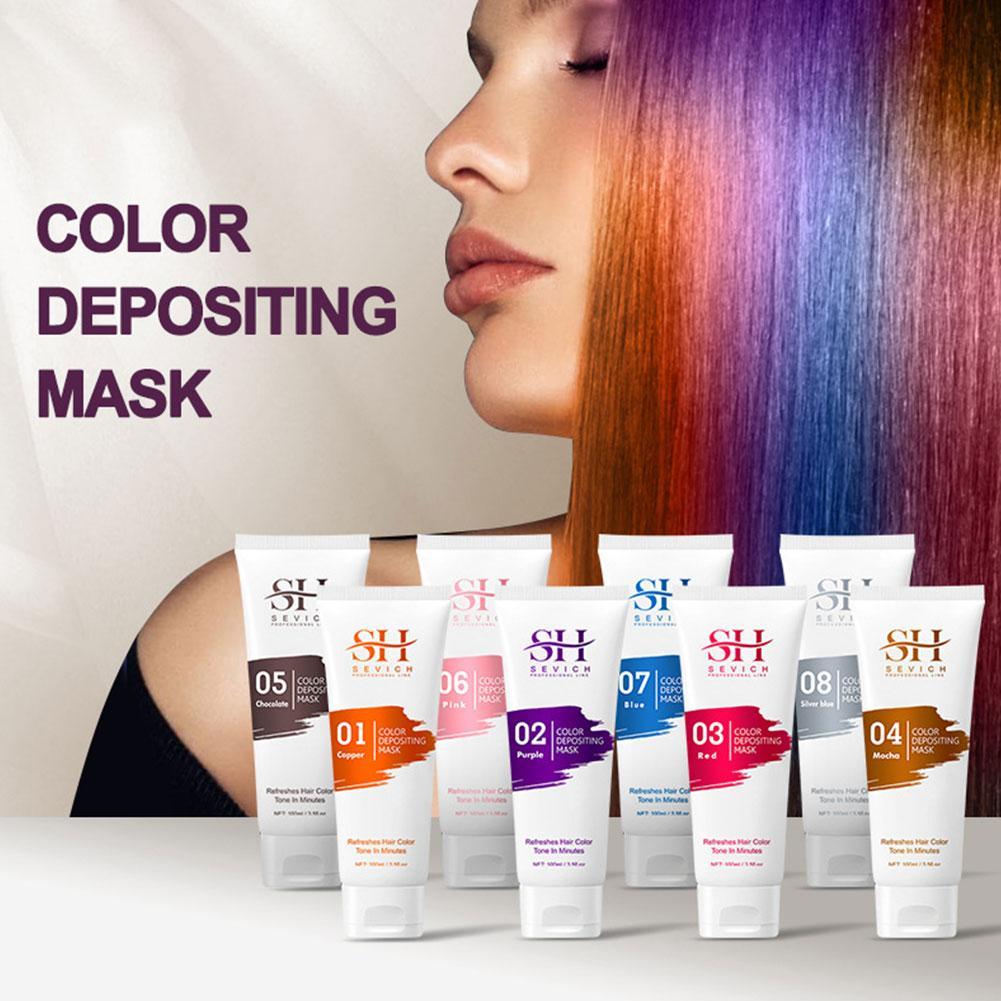 Best of 8 Colors Fashion 15 DaysTemporary Hair Dye Mask Mild Formula Diy 5-Minute Coloring Easy Wash Plant Dyeing Hair Mask 100ML Reviews & Tips