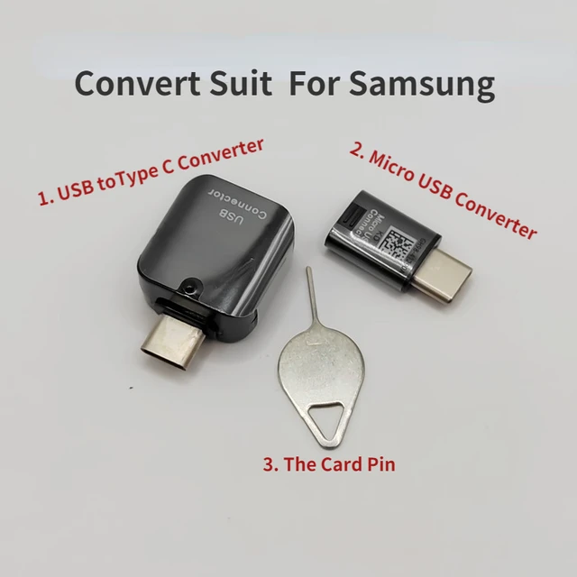 SNIGJAT Adaptador USB C OTG, adaptador USB C a USB para Samsung Galaxy  S9/S10/S20/S21/S21+ Note 10/10+/20 Ultra, Thunderbolt 3 a USB 3.0 hembra  para