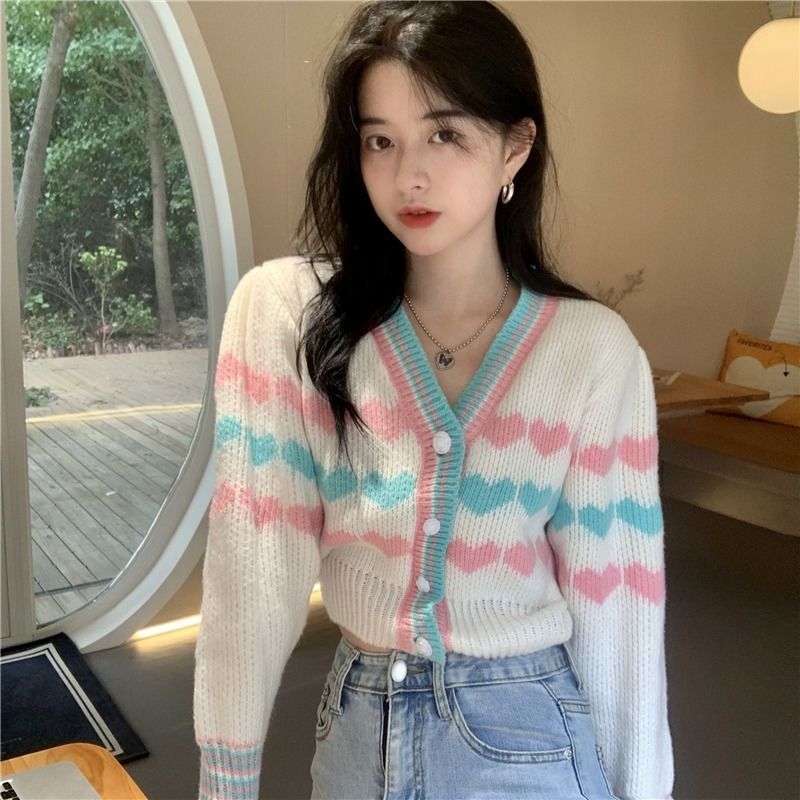 Long Sleeve Cropped Sweater Women 2022 