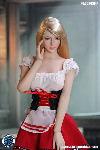 エルフ　1/6 シームレス　ブロンドフィギュア ホワイトドレス エルフ1/6 シームレスブロンドフィギュア ホワイトドレス