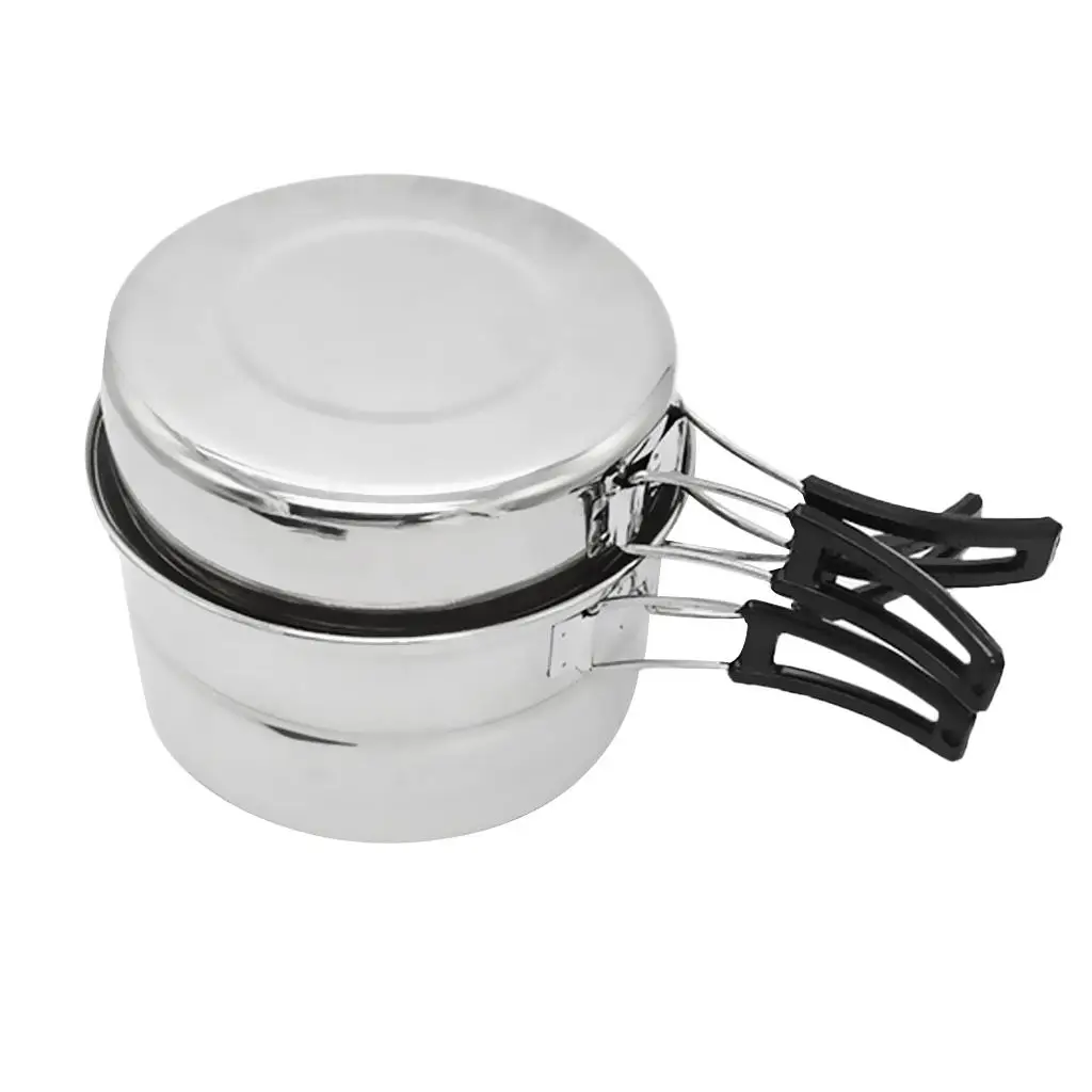 Non-stick Stockpot Fish Frying Pan and Steaming Rack Outdoor Cooking Utensil for BBQ