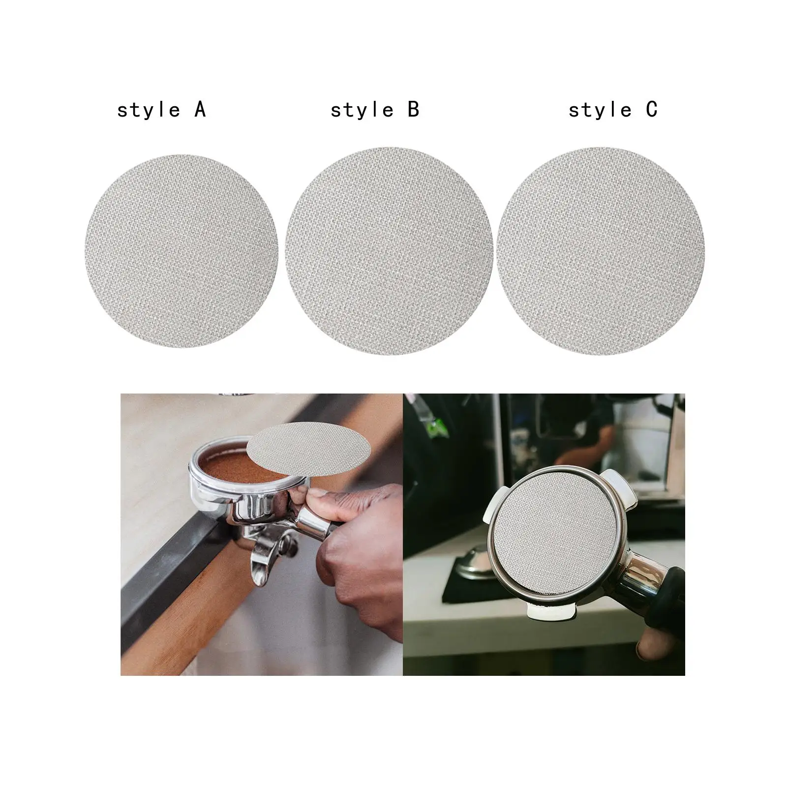 Espresso Puck Screen Reusable Coffee Portafilter Mesh Filter for Espresso Portafilter Filter Basket Coffee Machine Replacement