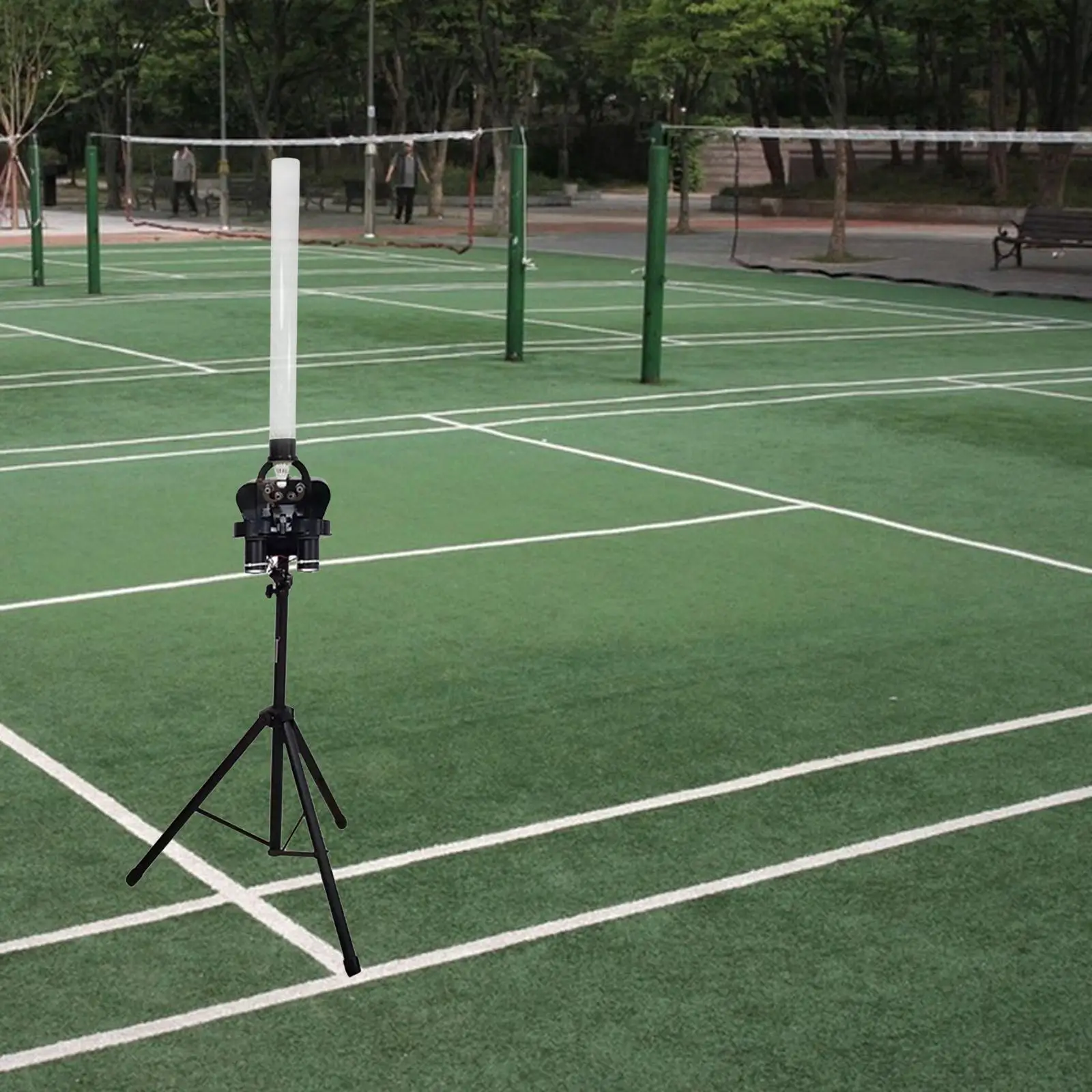 Automatic Badminton Serve Machine Badminton Launcher Practice Hold 200Pcs Ball