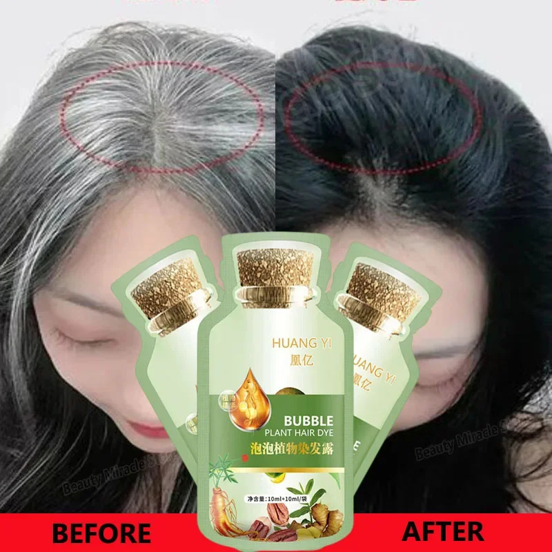 Best of Hair Dye Shampoo Natural Herbal Bubble Hair Dye Long-lasting Hair Color Convenient Effective Hair Coloring Shampoo For Women Men Reviews & Tips