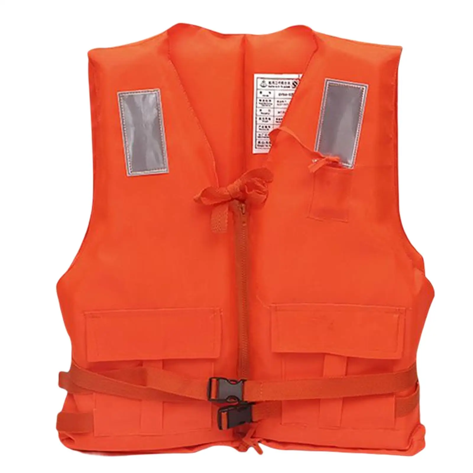 Outdoor Life Jacket Fly Fishing Jacket Reflective Adjustable Adult Life Vest Waistcoat for Ski Surfing Sailing Canoeing Wimming