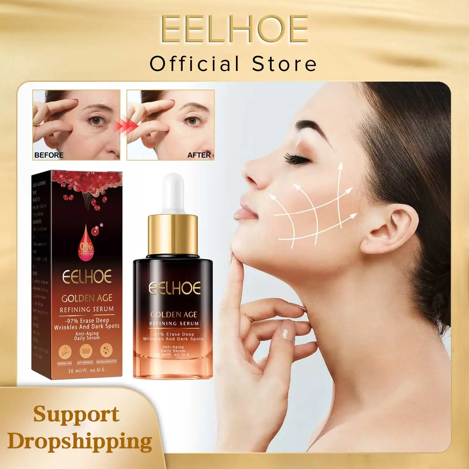 Best of EELHOE Anti Wrinkle Serum Advanced Lifting Firming Fade Fine Lines Whitening Moisturizing Shrink Pores Anti Aging Daily Essence Reviews & Tips