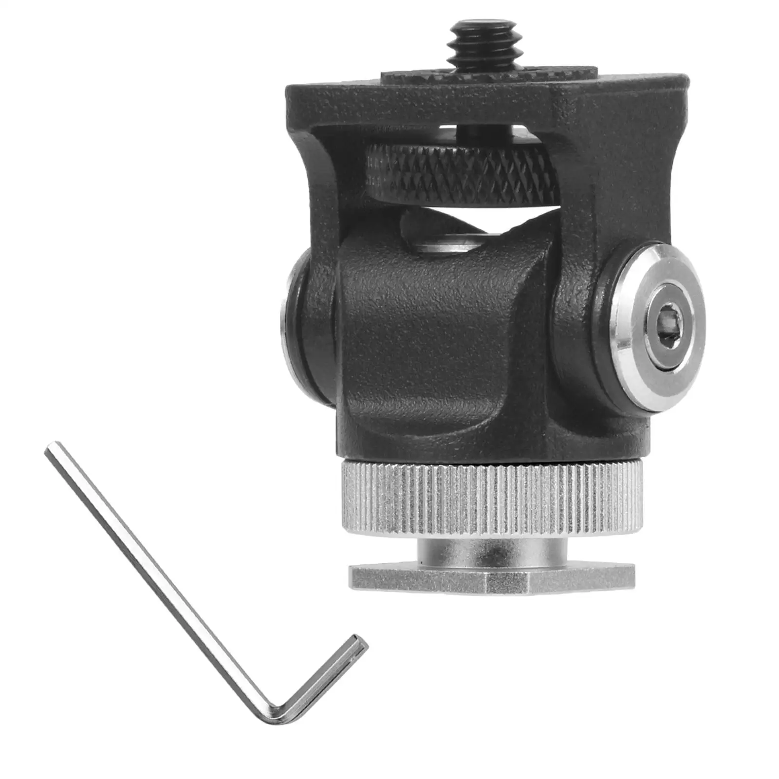 360 Swivel Hot Shoe Mount Adapter 1/4