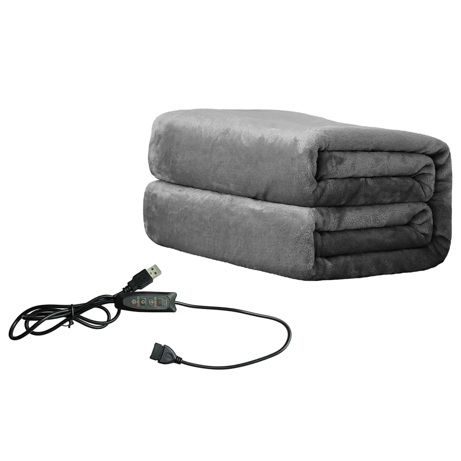 Electric Throw Blanket USB 3 Levels Fast Heating for Office Travel Couch