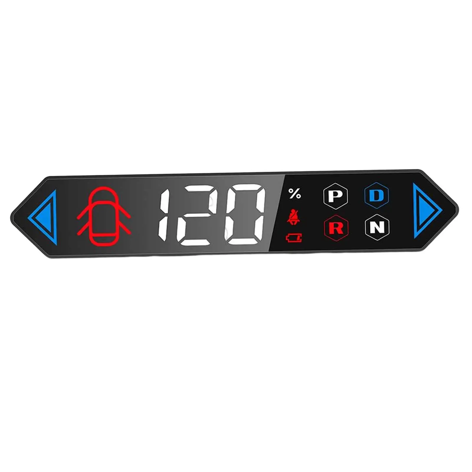 Embedded Design Mini HUD Heads up Display Turn Signal Waterproof LCD Speedometer for Tesla Model 3/Y Accessories Durable