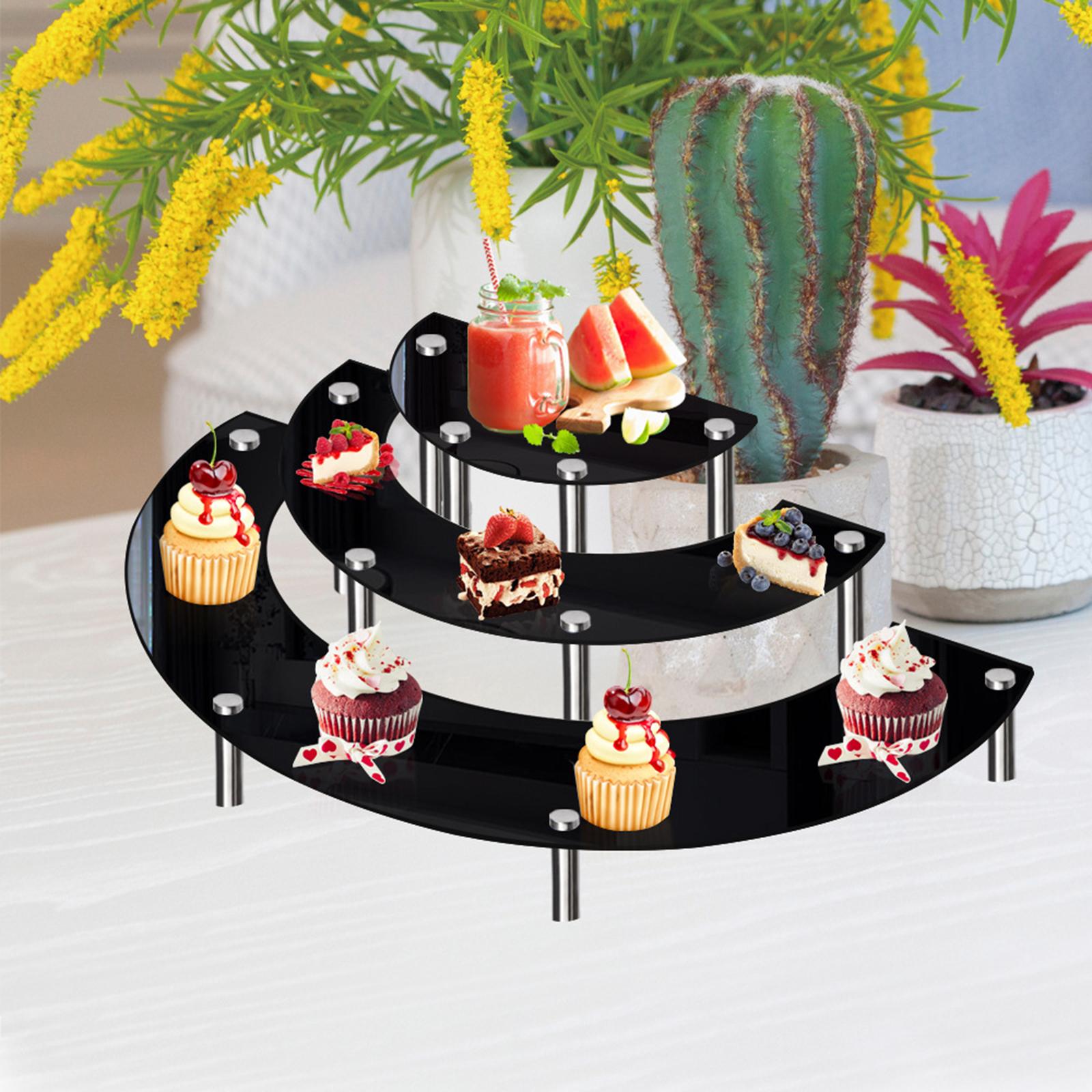 Acrylic Semicircle Round Cupcake Dessert Stand Acrylic Semicircle Dessert