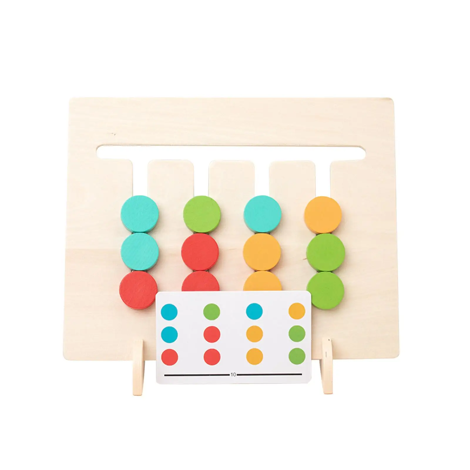 Montessori Slide Puzzle Color Sorting Matching Motor Skills for Preschool