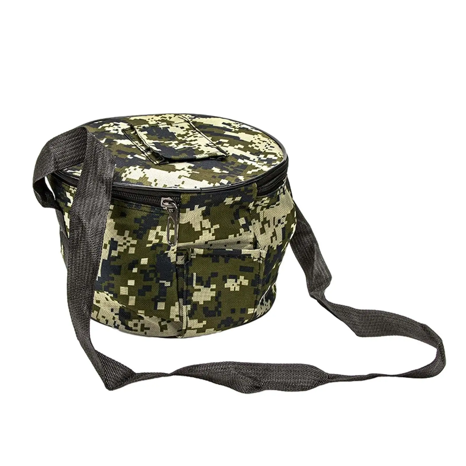 Fishing Tackle Bag Water Resistant Portable Handbag Multifunctional Oxford Fabric Shoulder Bag Organizer Fishing Accessories Bag
