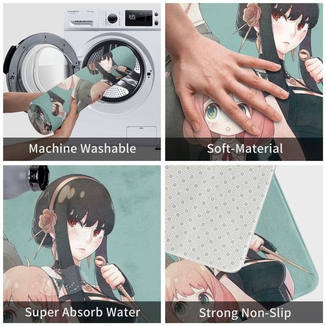 Chamada da noite anime nazuna nanakusa antiderrapante capacho sorriso  tapete sala de estar quarto tapete interior ao ar livre decorativo -  AliExpress