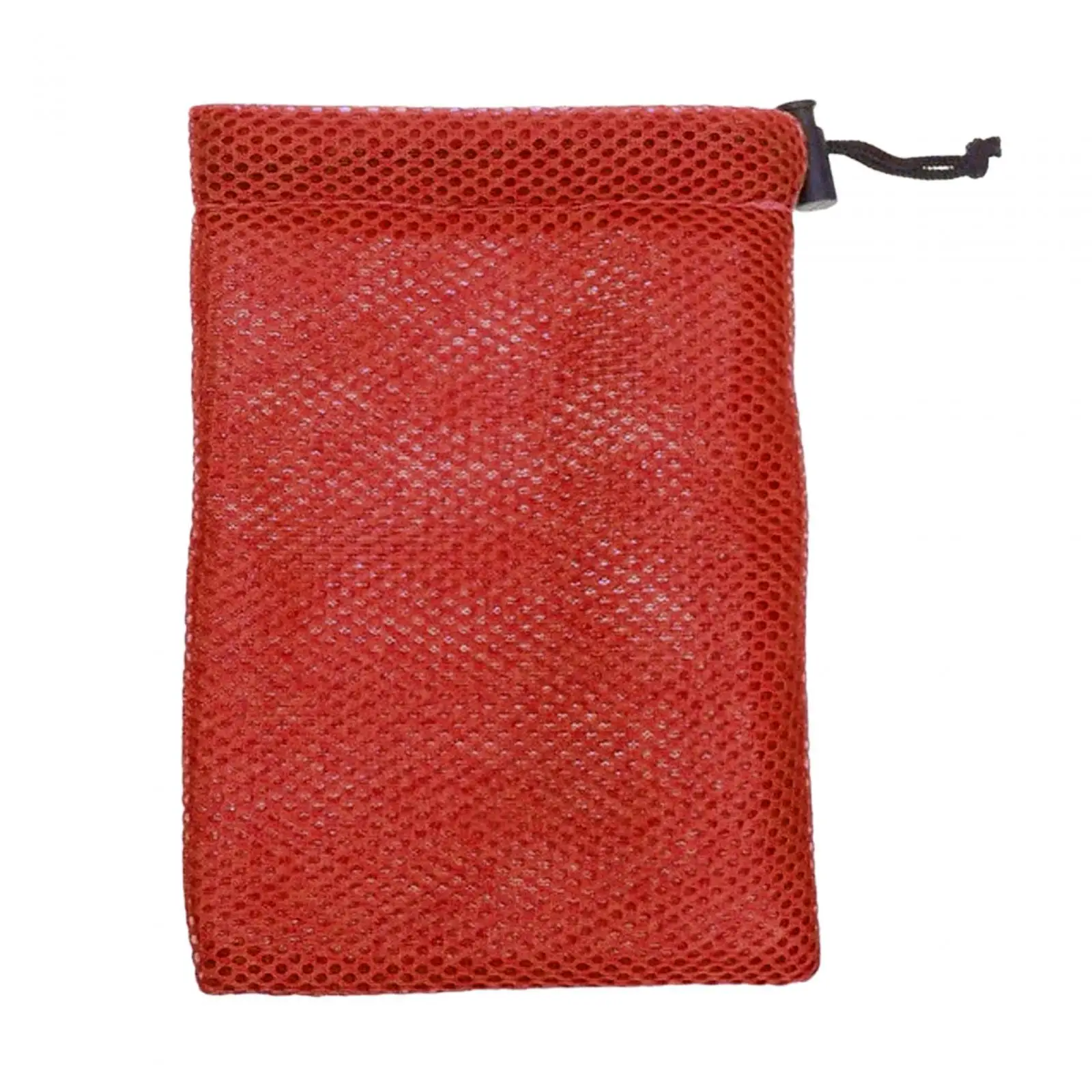 Small Mesh Drawstring Bag Stuff Sack with Cord Lock Closure Mesh Bag Storage Pouch for Collecting Toys Cosmetics Tennis Balls