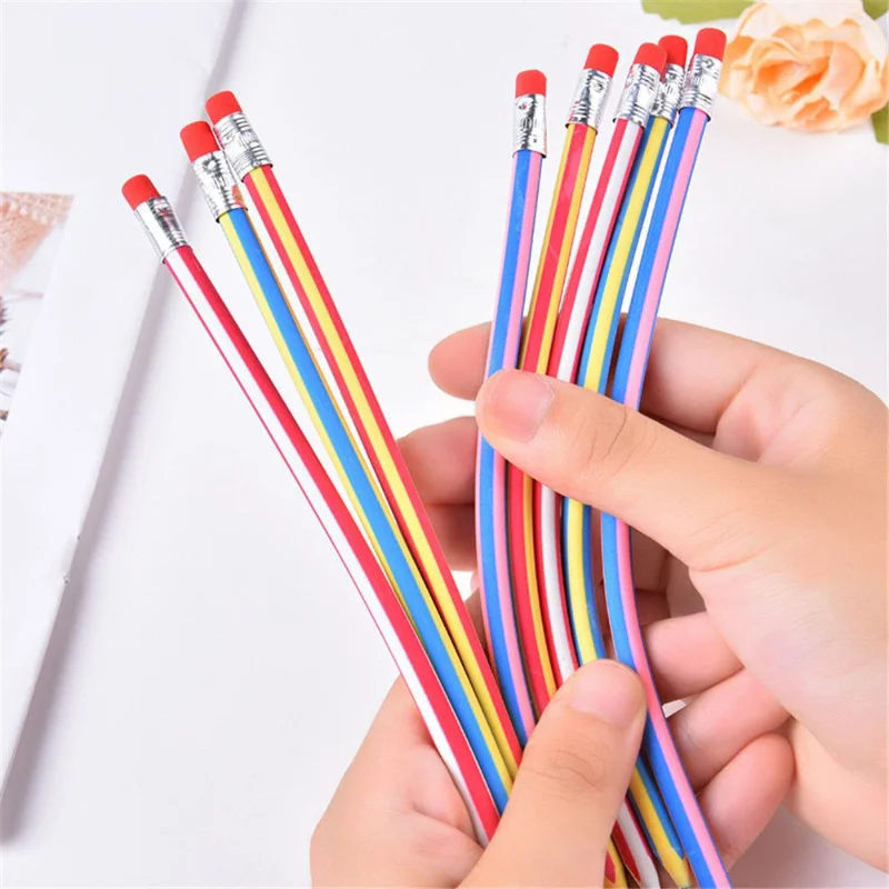25 Pcs Soft Flexible Bendy Pencils Bend School Stationary Equipment For  Kids Ph