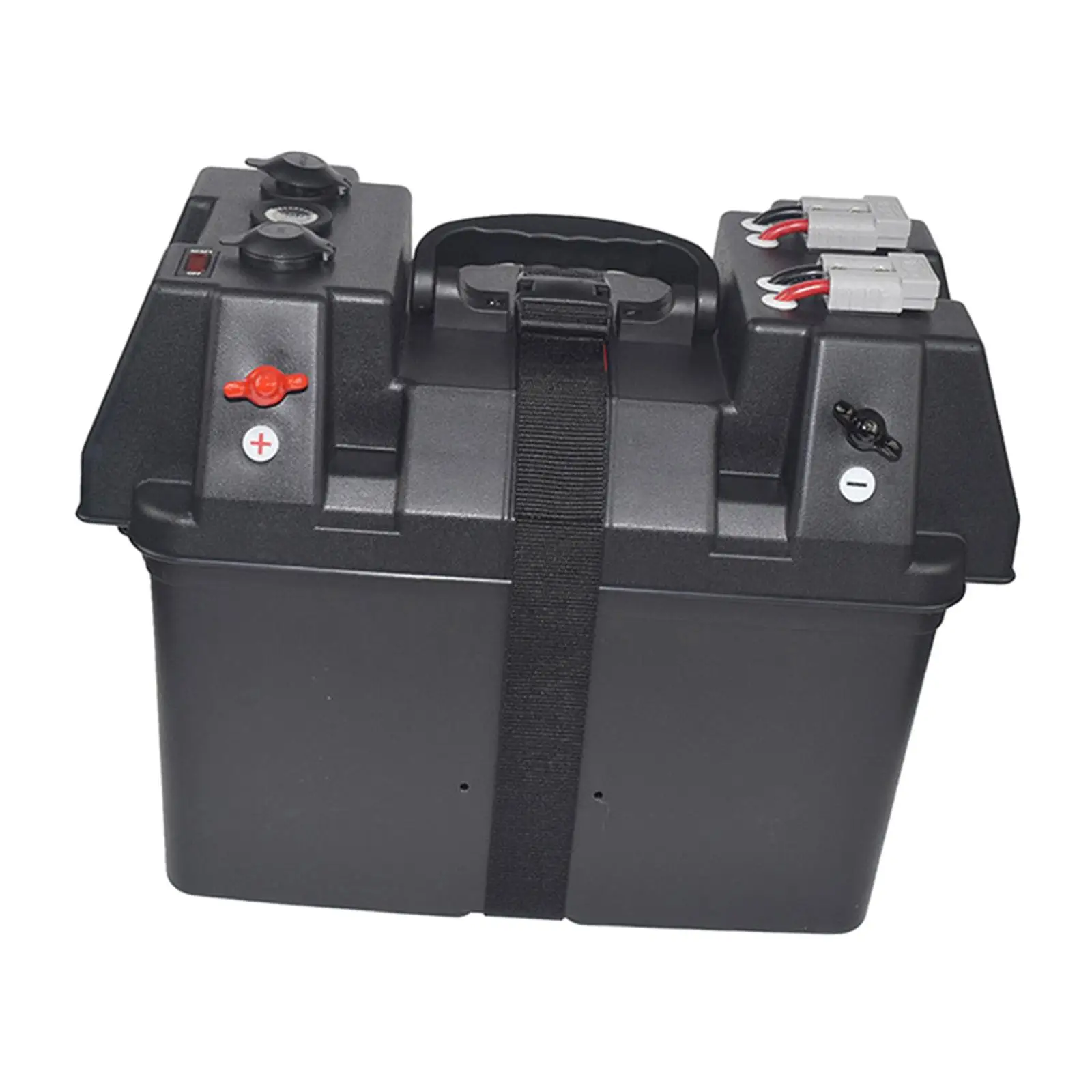 Motor Battery Box RV Battery Box Power Center Station Camping Travel Trailer Battery Box Outdoor Boat SUV Battery Carrier
