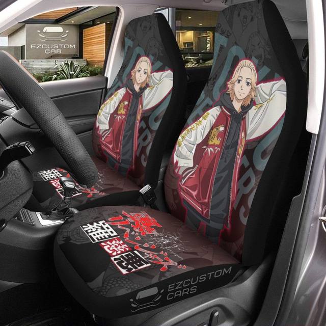 Manjiro Sano Car Seat Covers Tokyo Revengers Anime Car Interior  Accessories,2 PCS Universal Front Seat Protective Cover - AliExpress