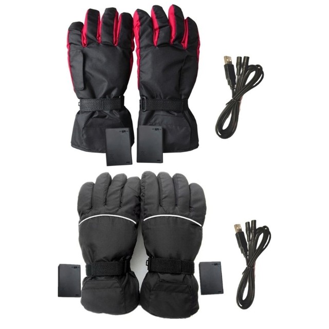 Heated Motorcycle Gloves Waterproof Touchscreen Heating Gloves for