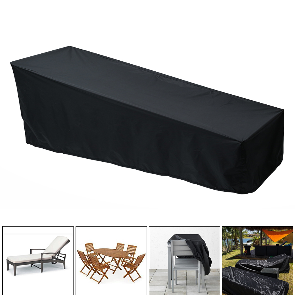Description Picture 6 of itemOutdoor Garden Sunbed Cover Sun Lounger Cover Patio Outdoor Lounge Chair Recliner Protective Cover Furniture Waterproof Cover