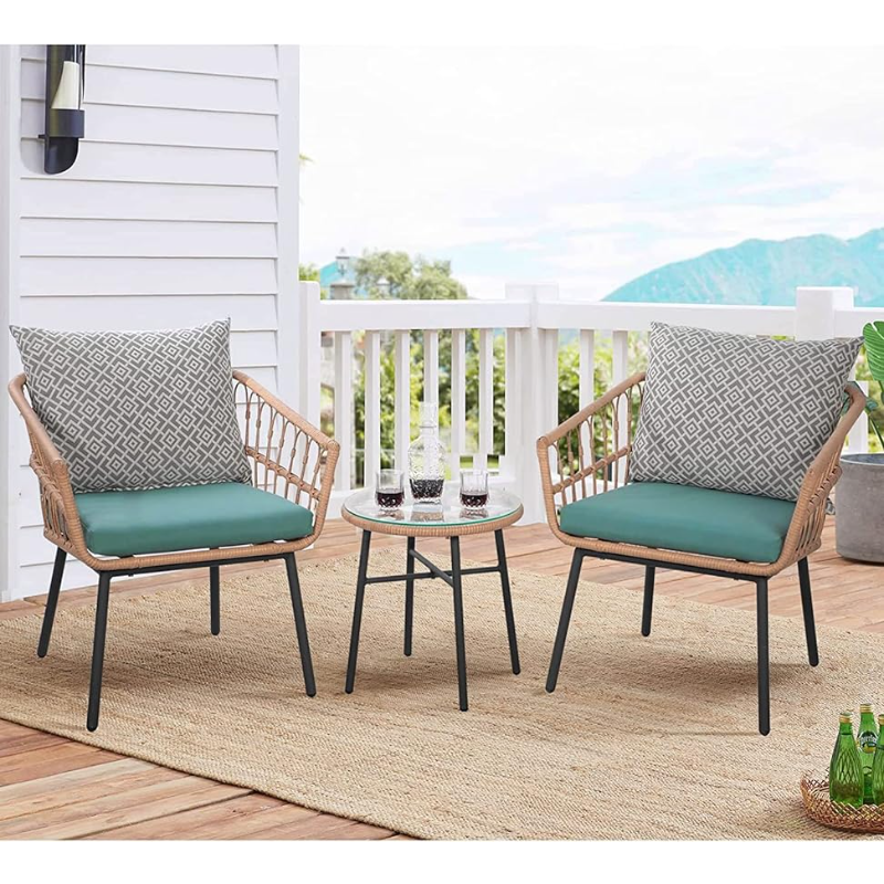 Title 1, SWISH WEAVERS 3 Piece Patio Bistro Set Outdoor ...