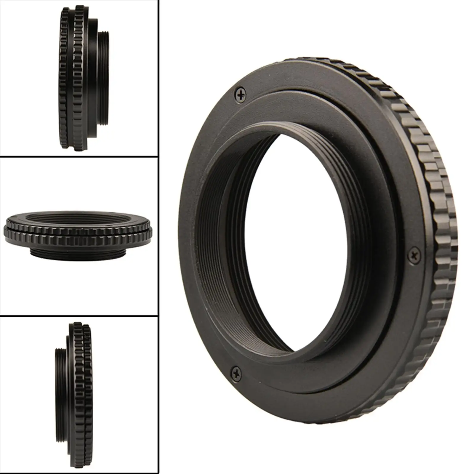 Macro Extension Tube Adapter Ring M39 x 1mm Male to M42 x 1mm Female Adjustable Focusing Screw Mount for Digital Slr Cameras