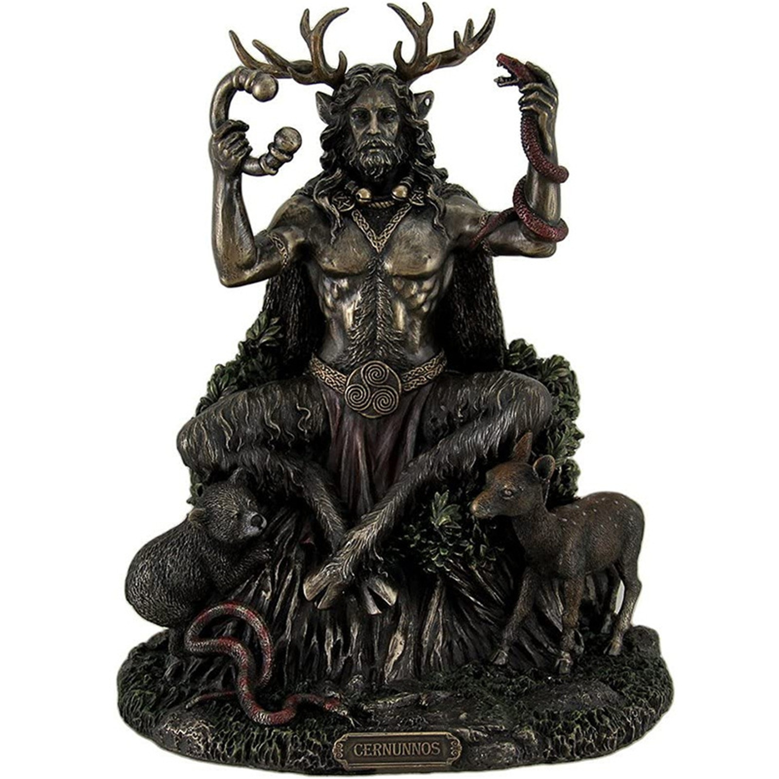 Статуя из смолы Cernunnos, сидящая статуя, скульптура, кельтский Бог,  фигурка Underworld, статуя для украшения дома и сада | AliExpress