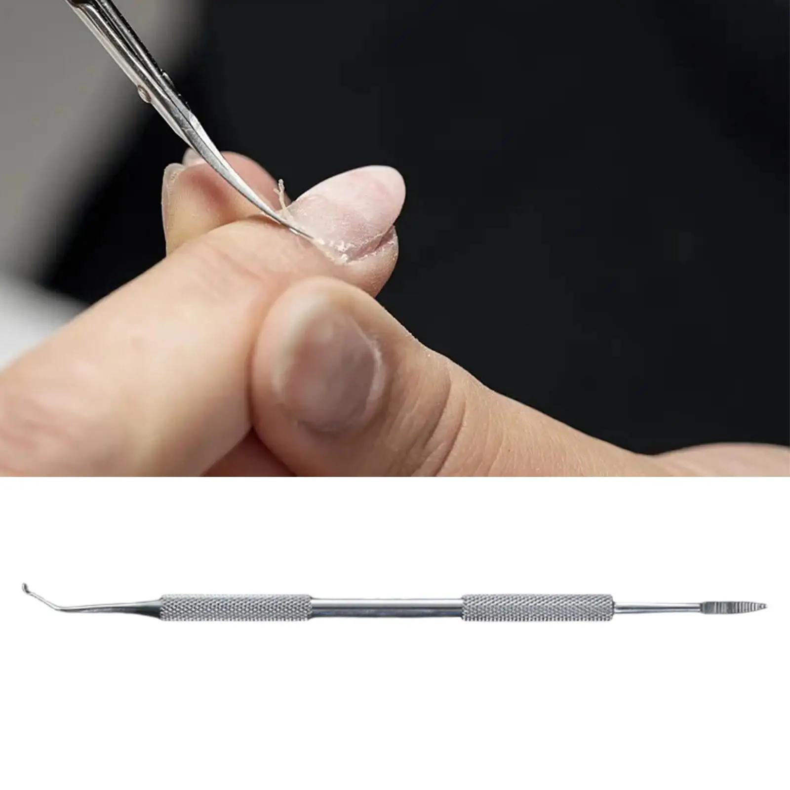 Cuticle Pusher Trimmer Spoon Nail Cleaner for Cuticle Care Fingernails Nail