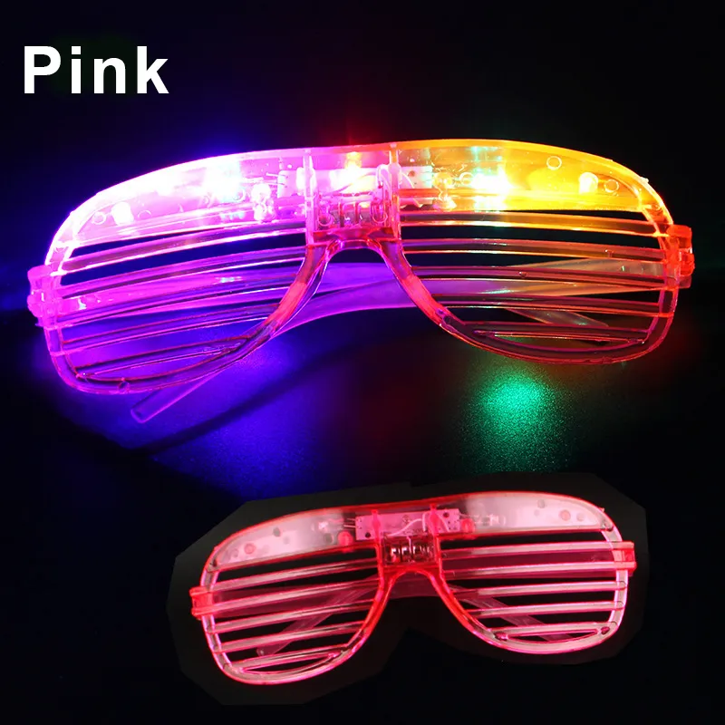 3 Style LED Glasses Light Party Sunglasses Blinds Shutter Glasses Glow in the Dark Neon Christmas Birthday Wedding Party Supplie