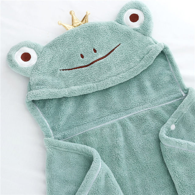 Hooded Towel Frog Bath Towels for Children and Adults – Knotty Kid