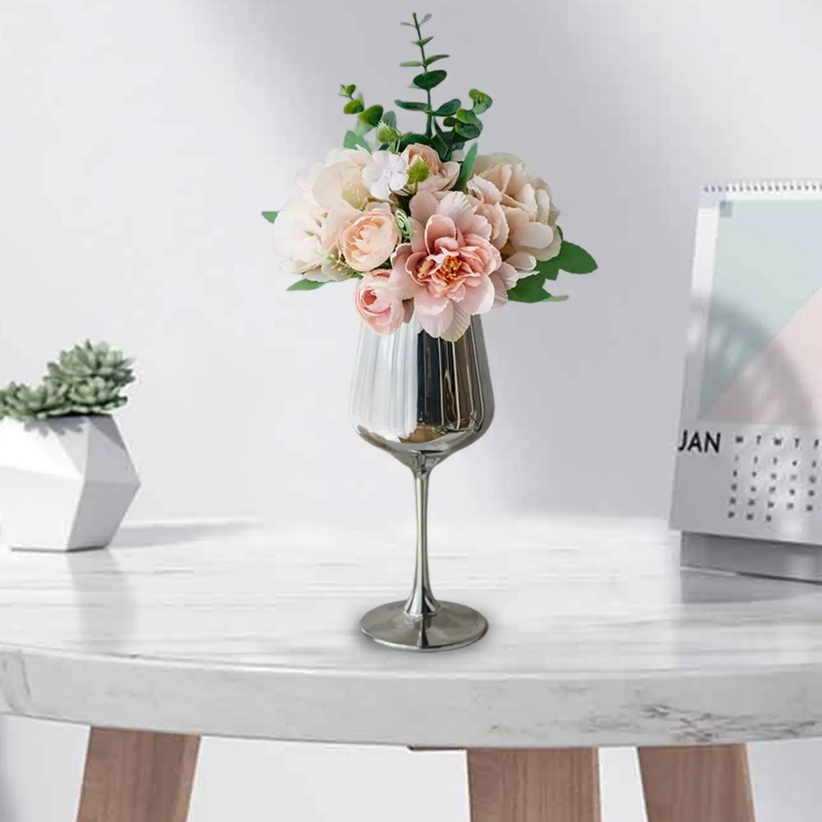 Artificial Flowers Hydrangea Bonsai for Table Centerpieces Kitchen Decor