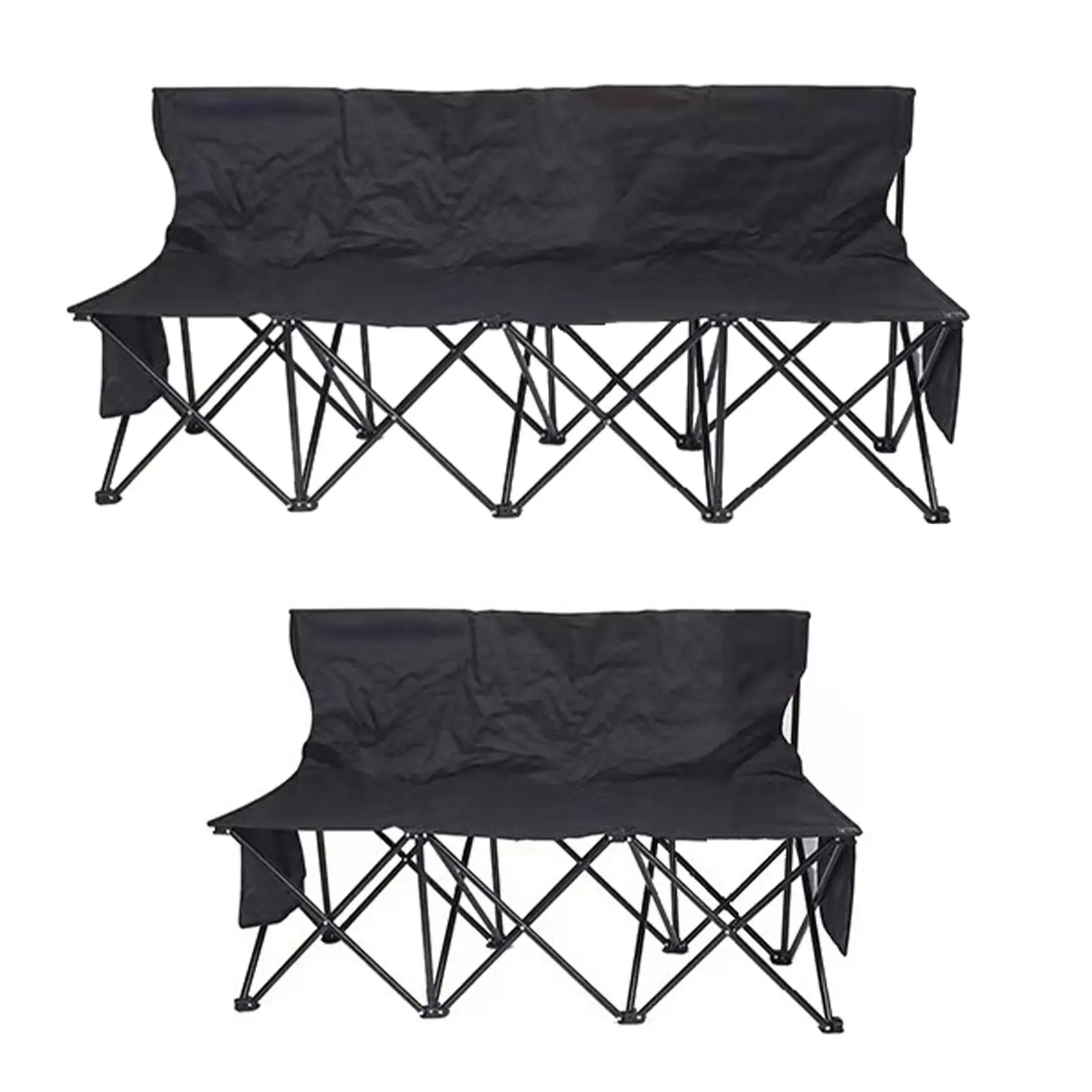 Folding Bench for Sports Team Lightweight Portable Sideline Bench Foldable for Campsites Picnic Outdoor Events Soccer Football