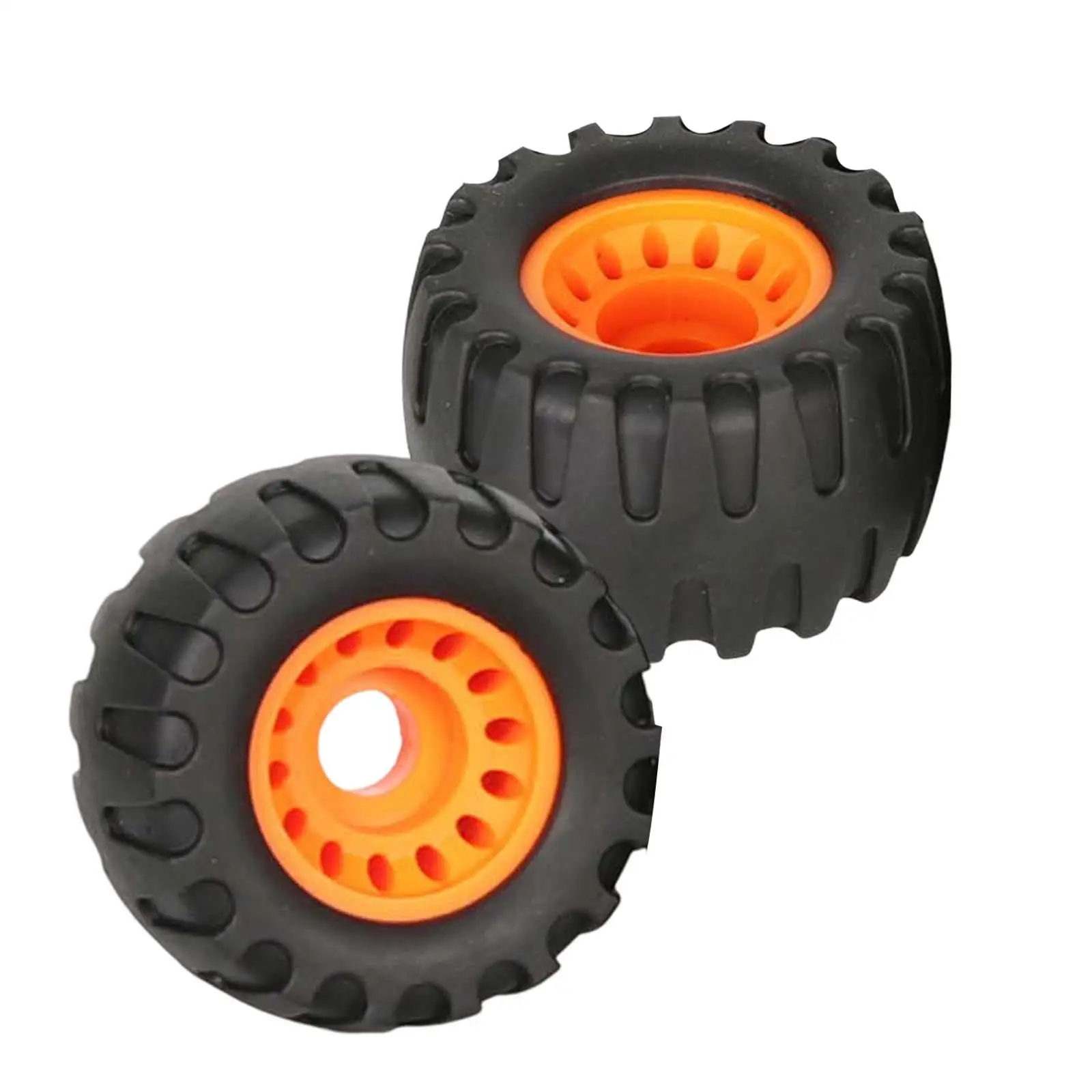 2x Longboard Wheels Repair Maintain Parts Black with Orange Wear Resistant