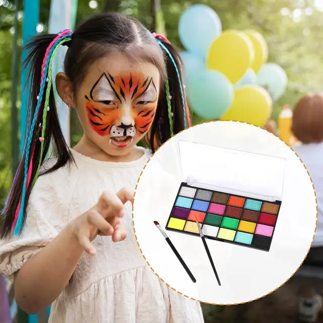 Water Soluble Body Face Painting Kit Professional Facepaint Makeup Kids  Activated Eyeliner Palette - AliExpress