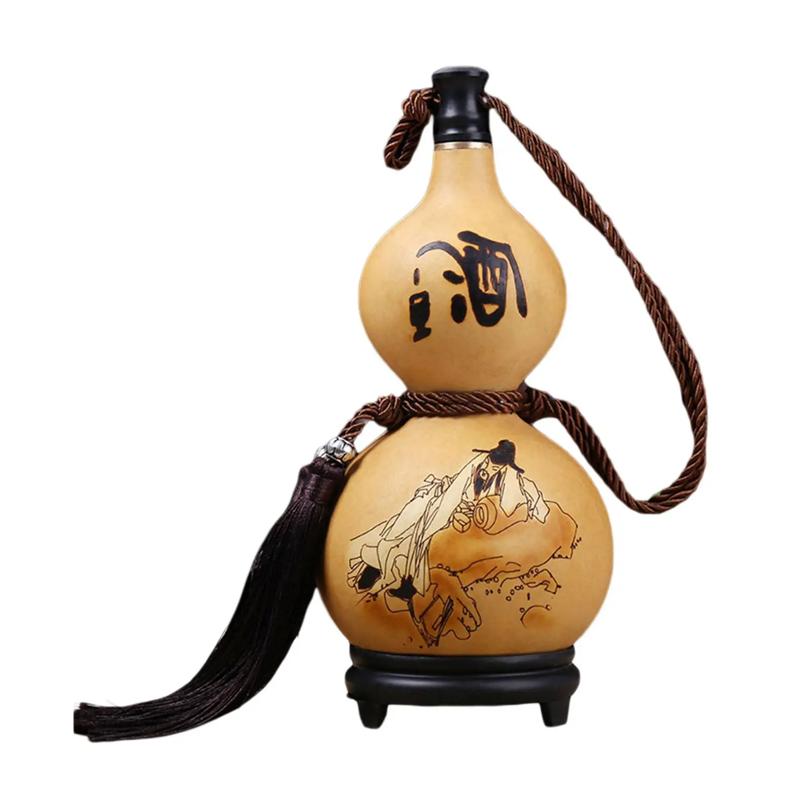 Natural Gourd flasks with Rope Gourd Flagon for Outdoor Accessories Christmas Housewarming