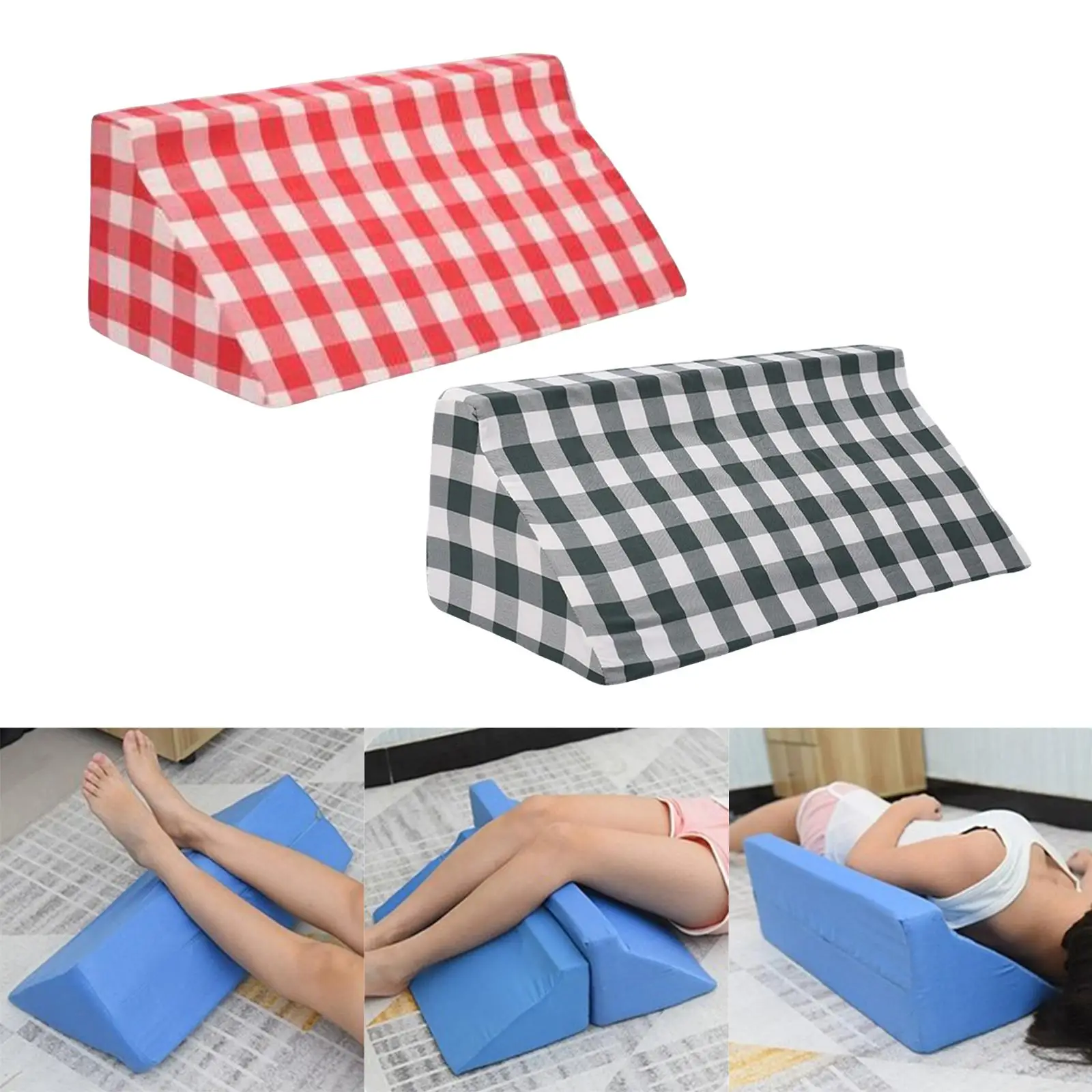 Foam Wedge s for Back for Sleeping Positioning Triangle Cushion Bed Wedge  for Disable Seniors Adults Elderly