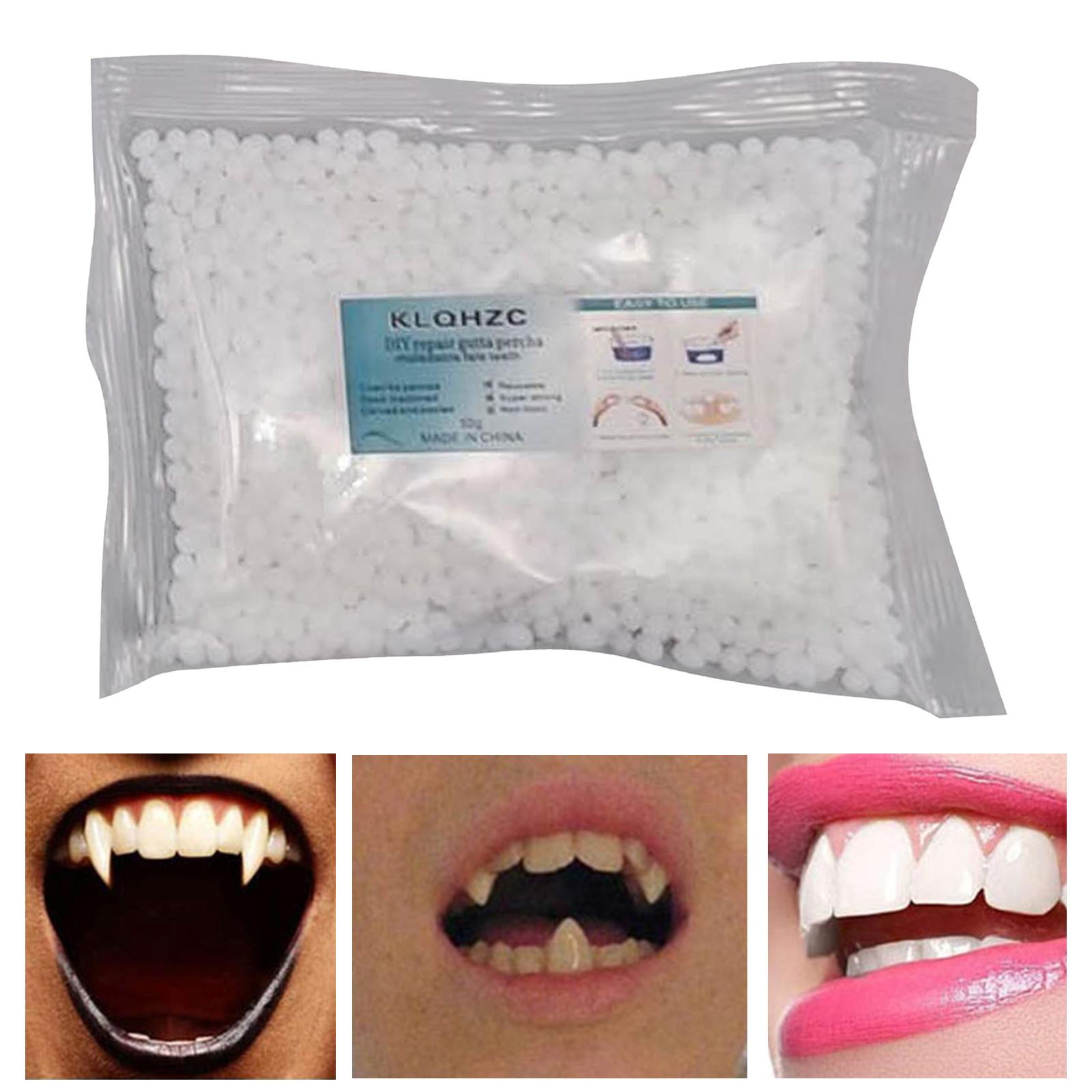 Teeth Repair Kit Teeth Veneers Fix The Missing Tooth Teaching Confident Smile Tooth Adhesive Oral Care Easy to Use Thermal Beads